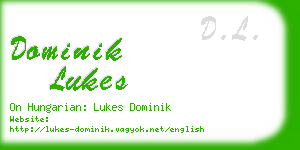 dominik lukes business card